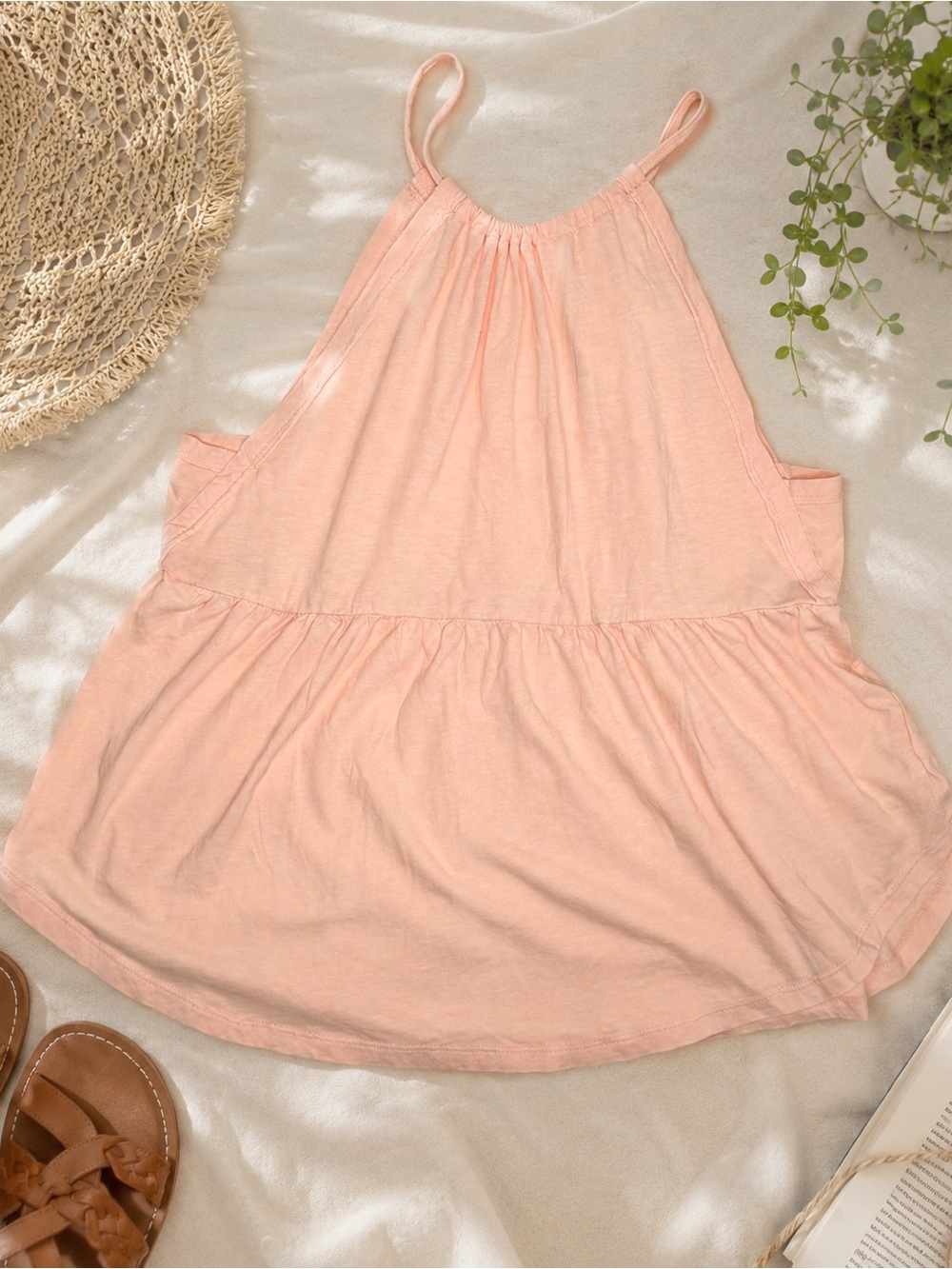 American Eagle NWOT Peach Flowy Cami Tank Top Size Small